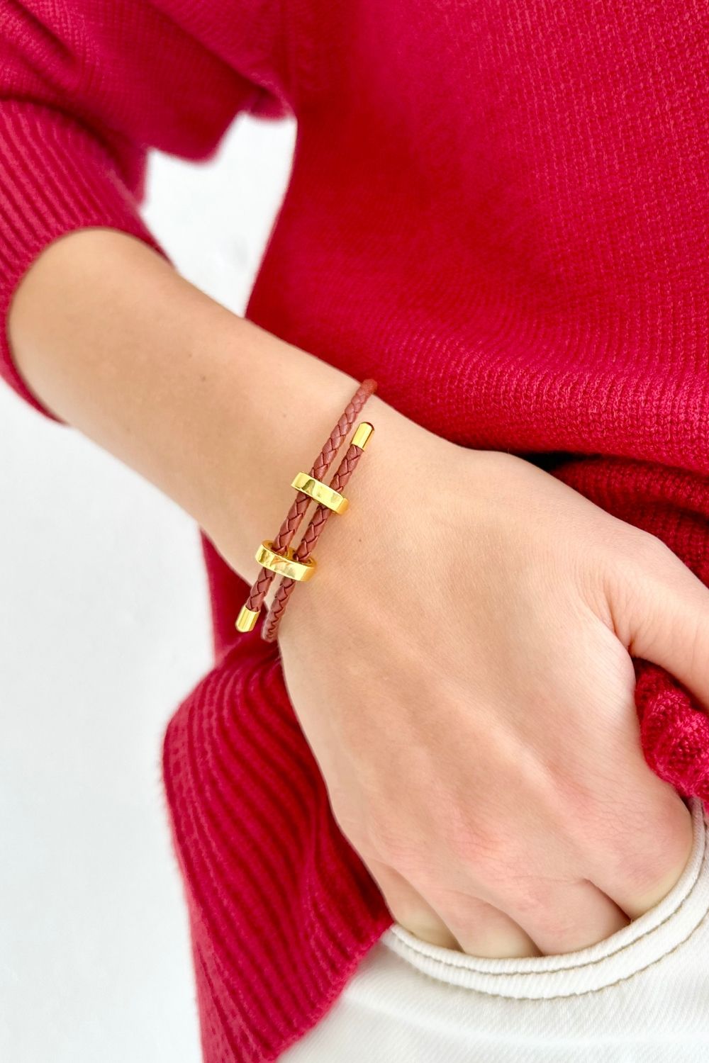 CHOCOLATE ROPE BRACELET