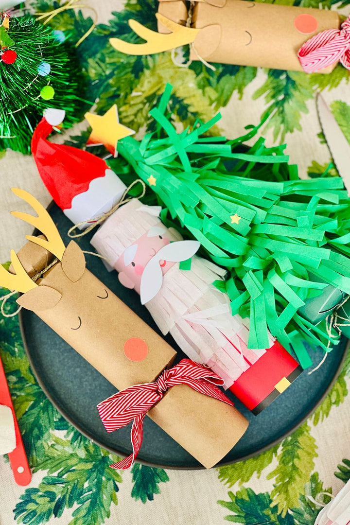 Santa, Reindeer & Tree Crackers