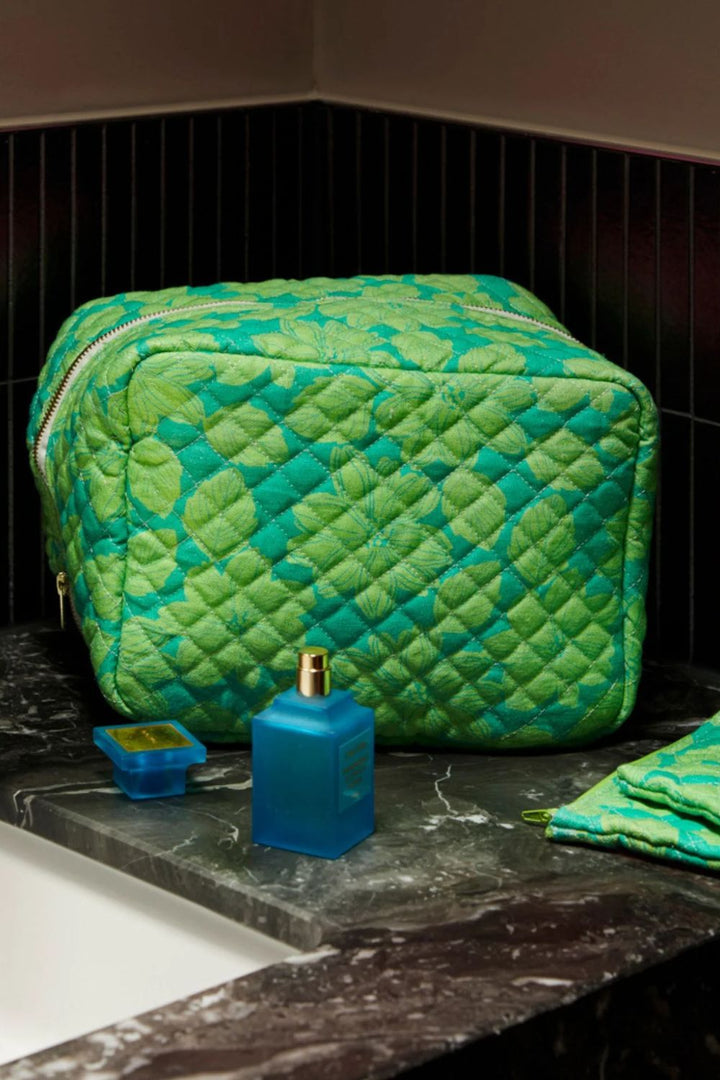 Margot Jade Wash Bag - LARGE
