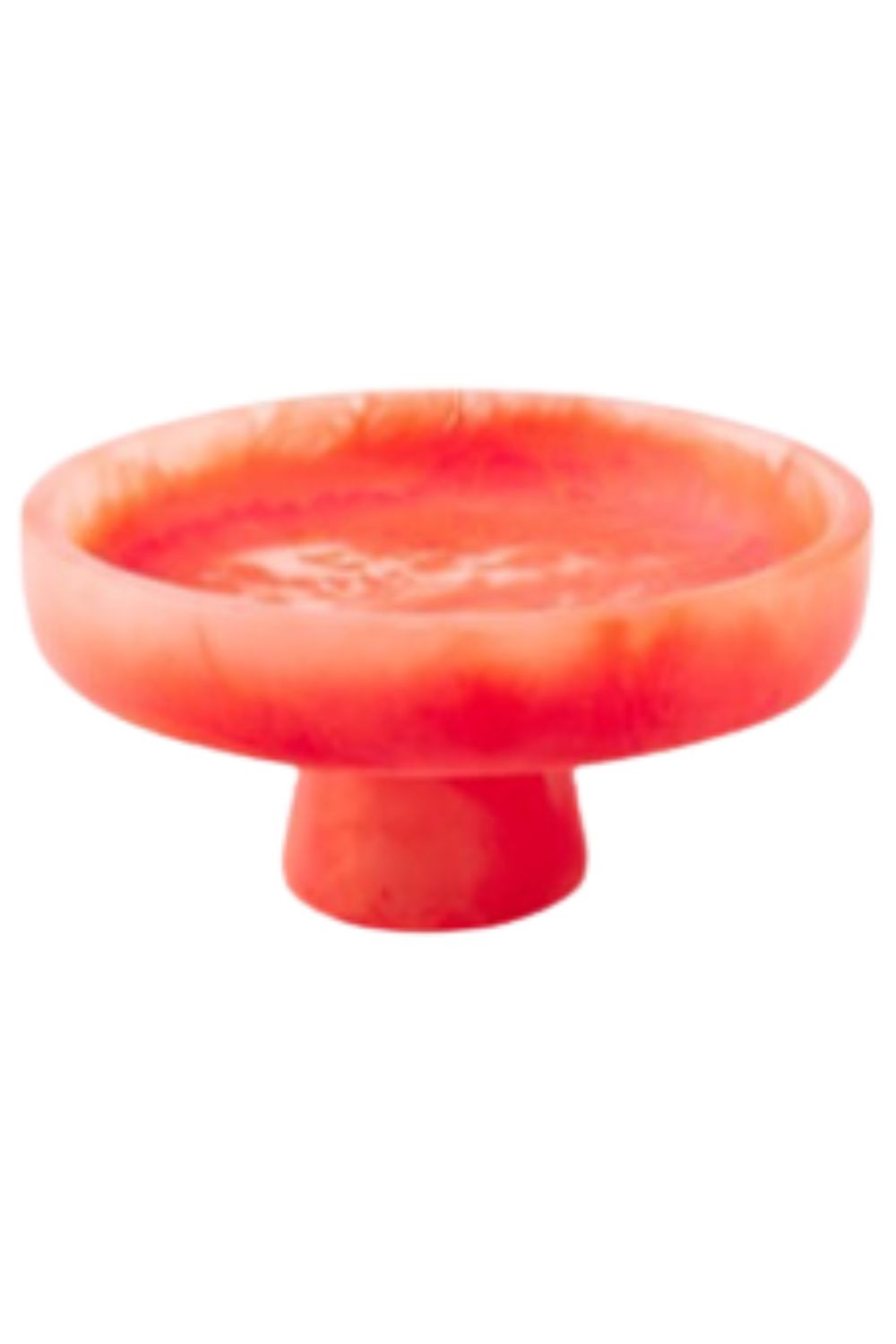 Pedestal Bowl - Large - Orange