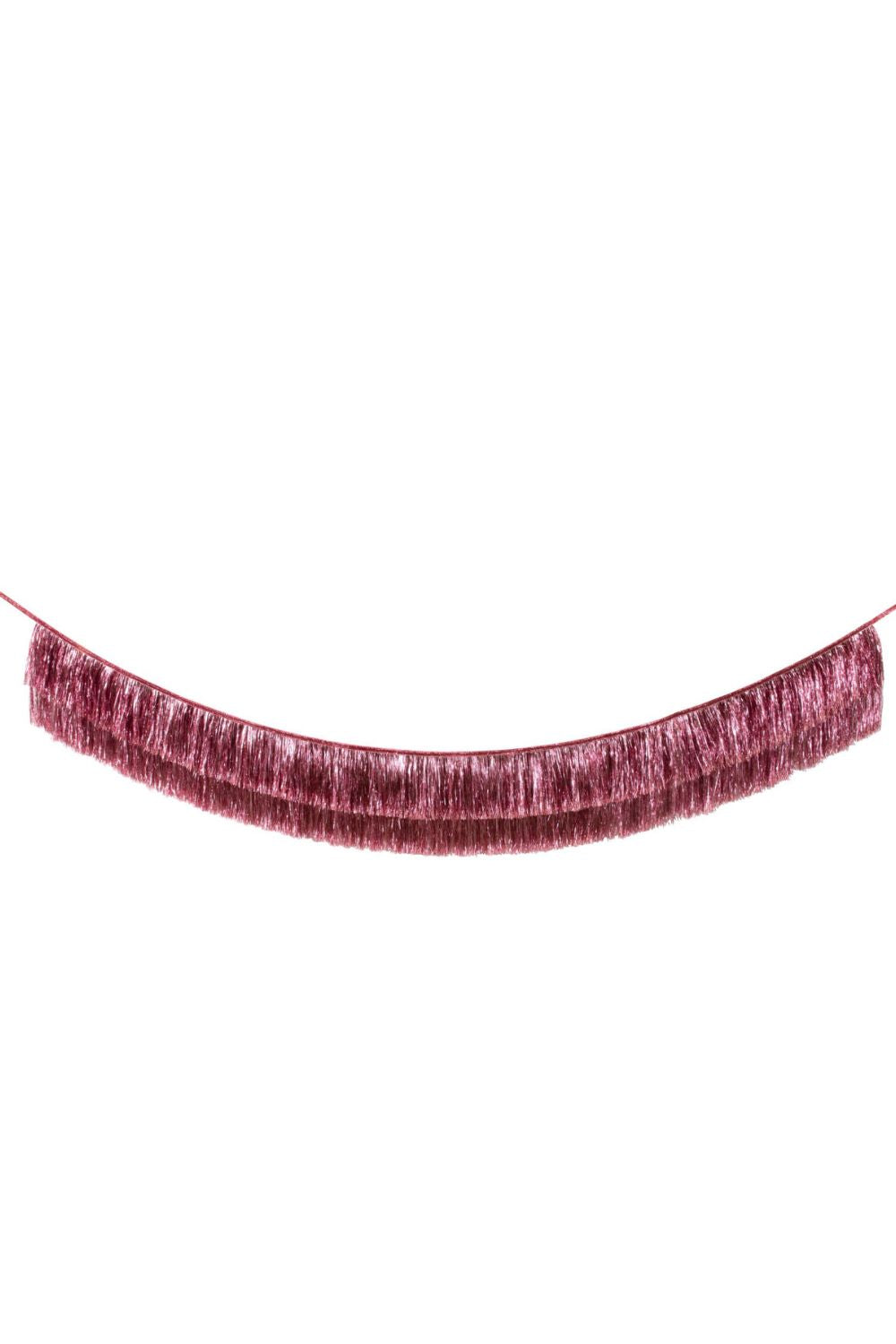Pink Tinsel Fringe Garland