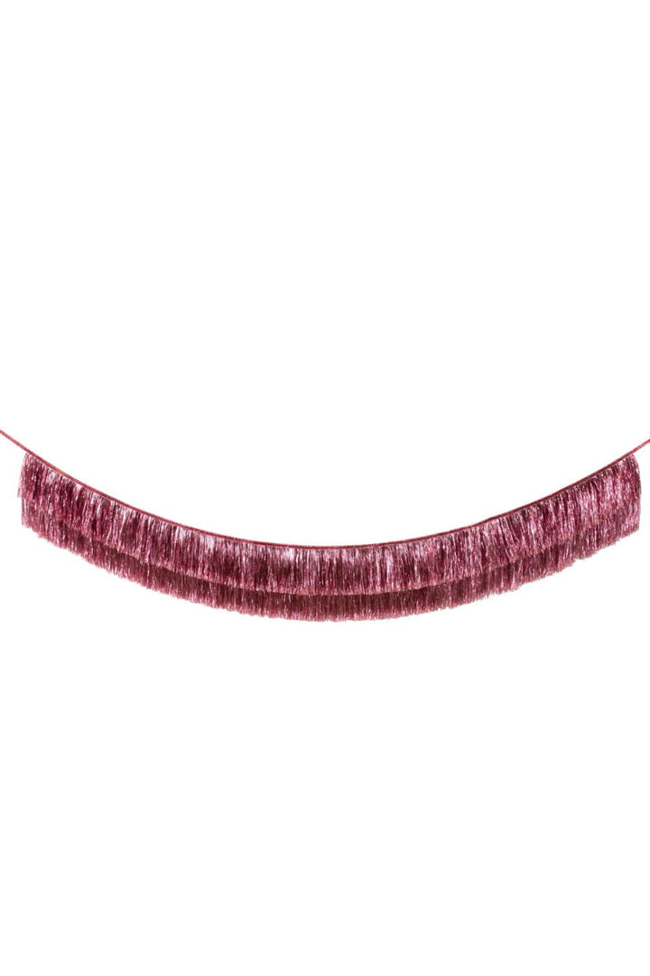 Pink Tinsel Fringe Garland