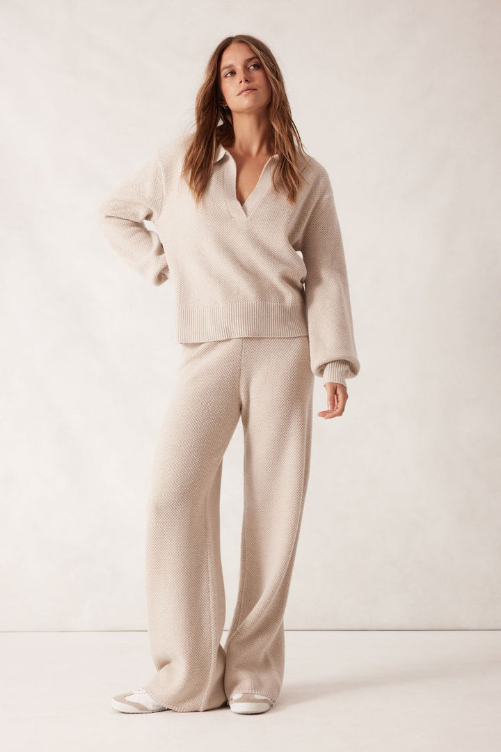 Soft Knit Pant - Oatmeal