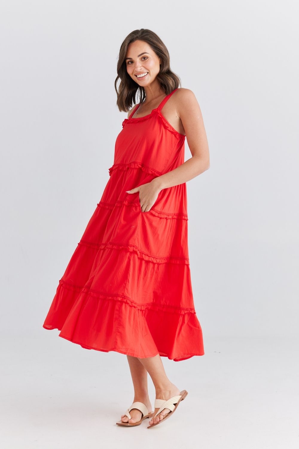 Alita Dress - Scarlet