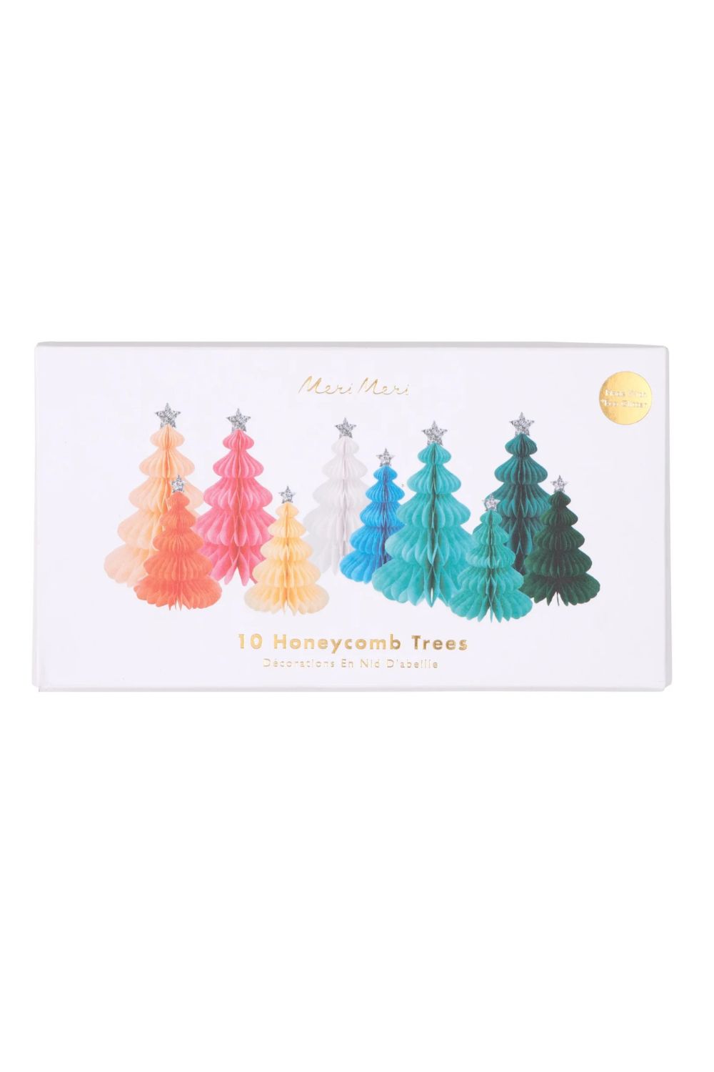 Rainbow Forest Honeycomb Decorations (pack of 10)