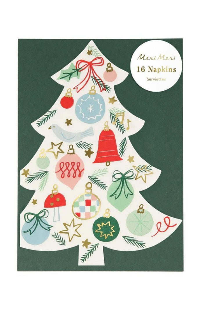 Festive Pattern Tree Napkins