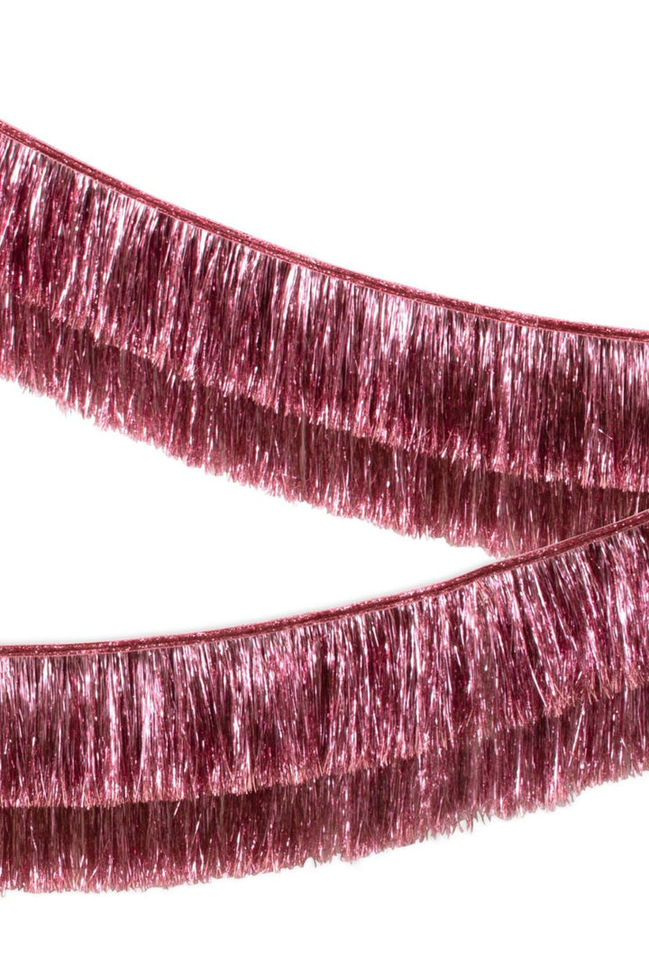 Pink Tinsel Fringe Garland