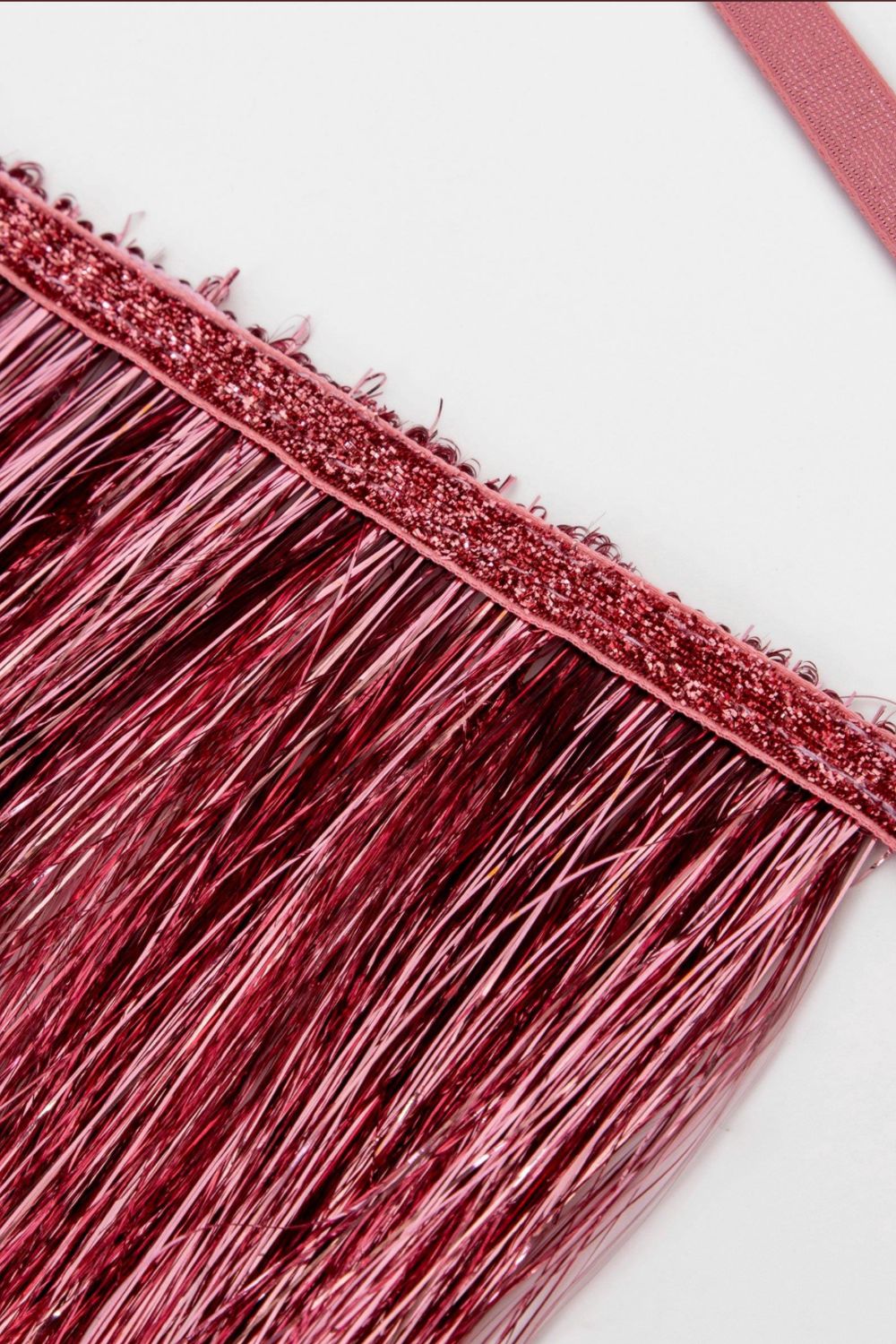 Pink Tinsel Fringe Garland