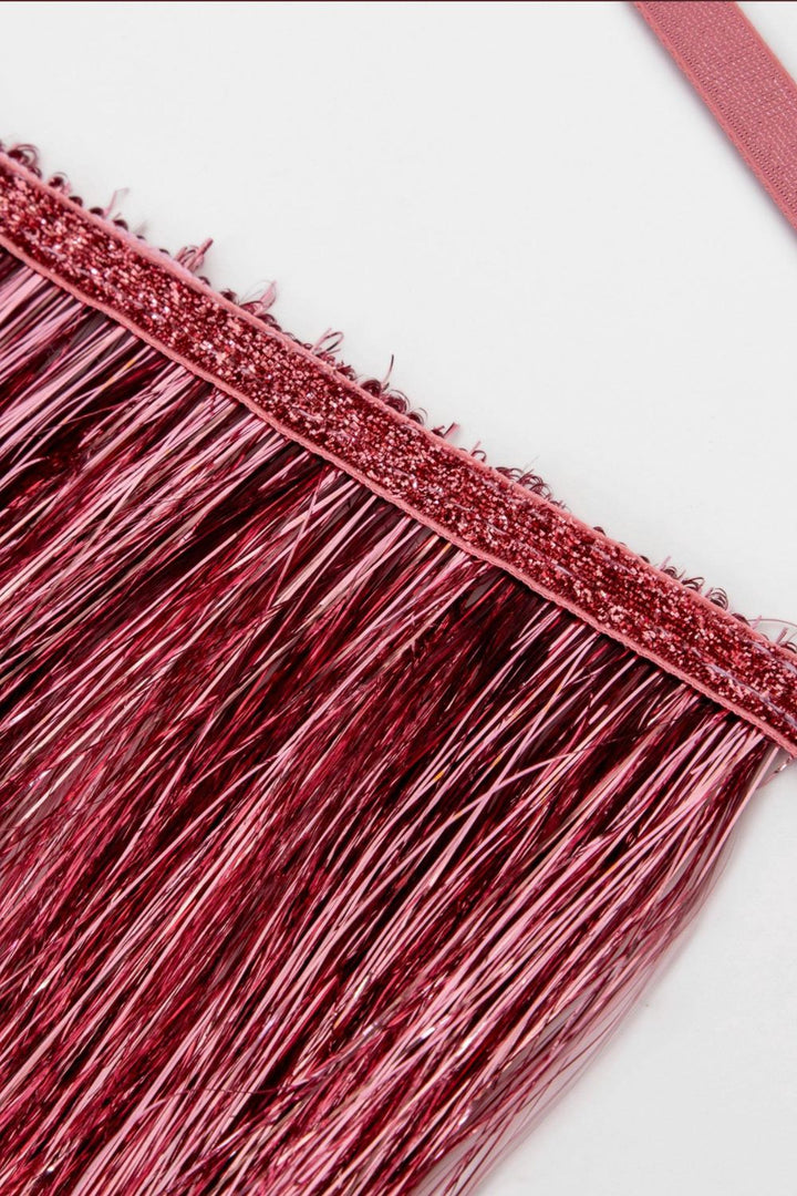 Pink Tinsel Fringe Garland