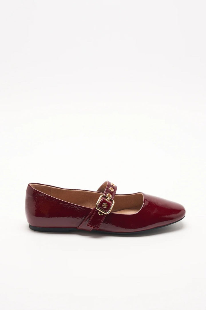 Bianca Leather Ballet - Red Patent