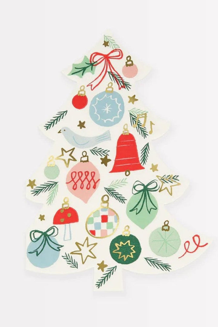 Festive Pattern Tree Napkins