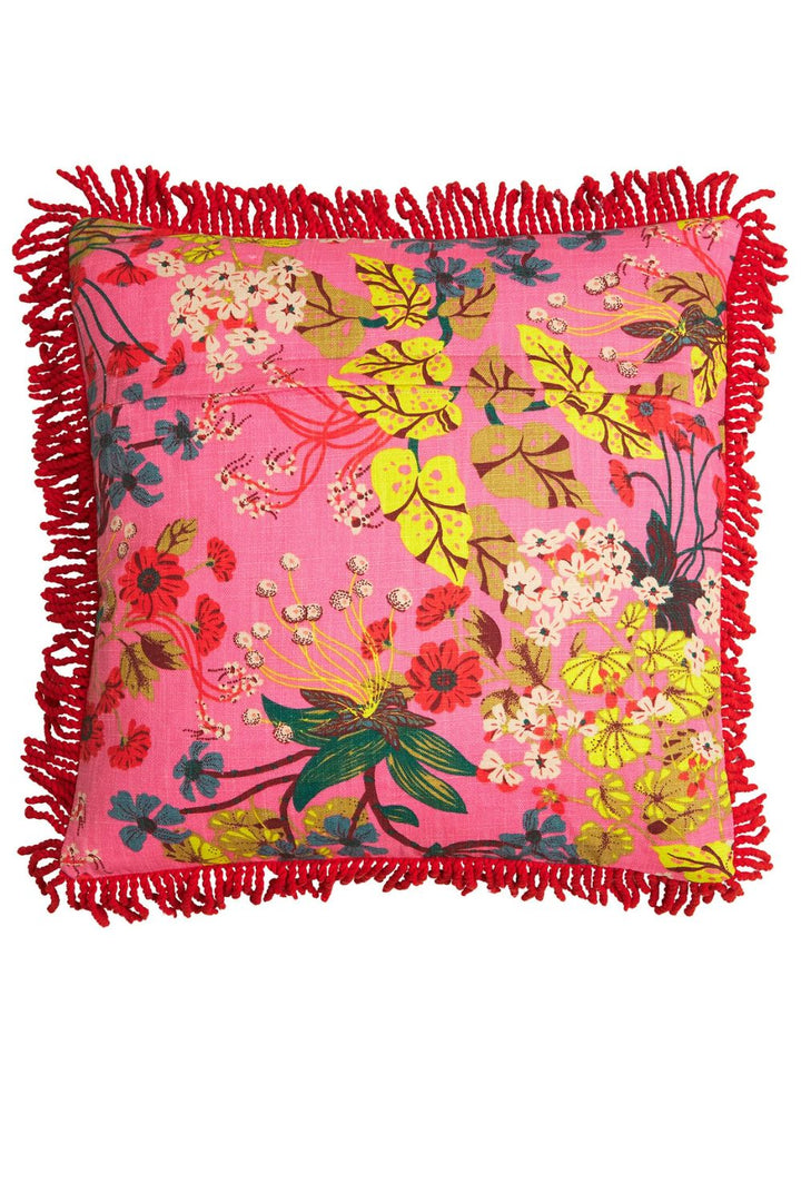Genevieve Square Fringe Cushion