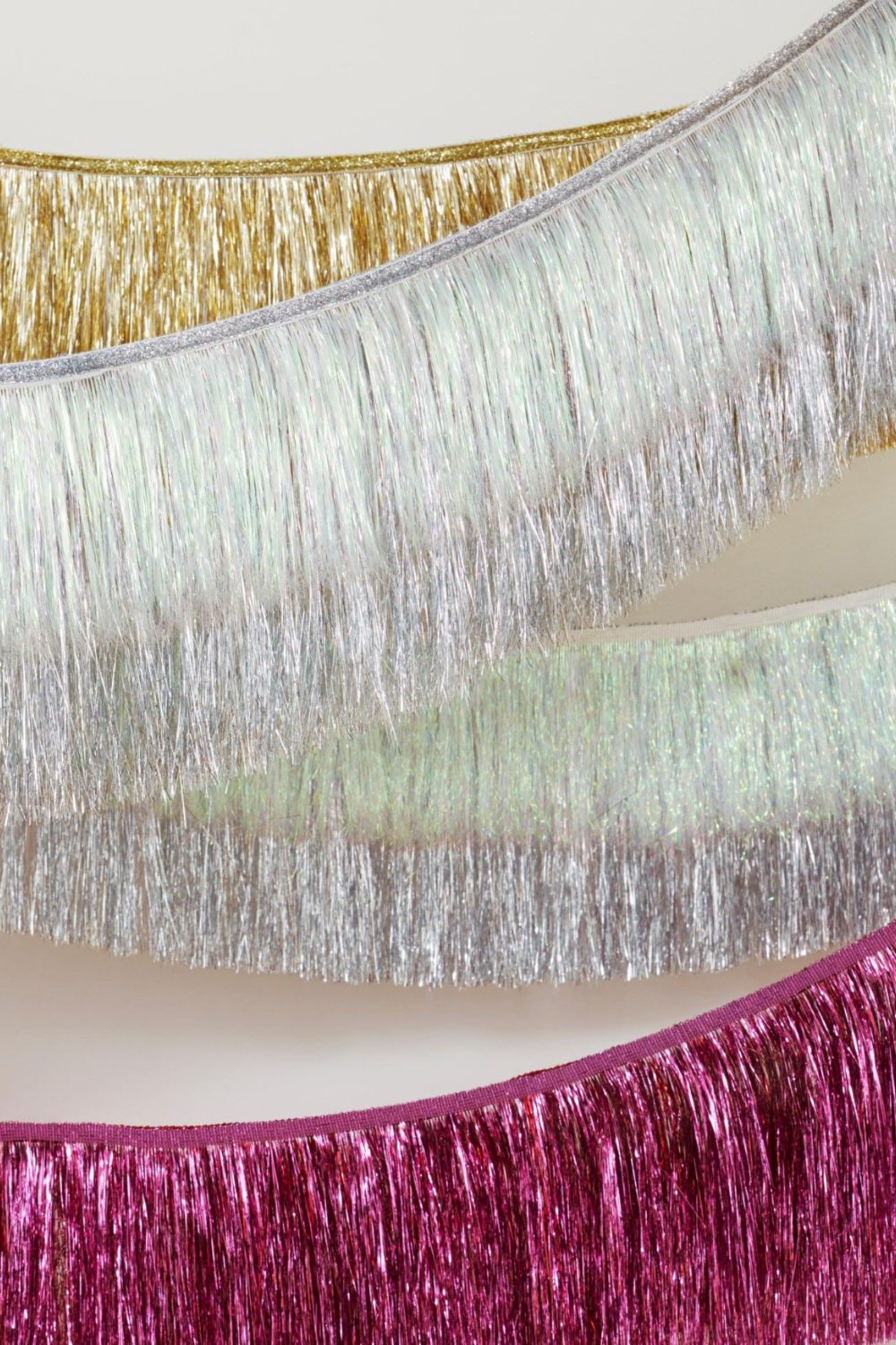 Pink Tinsel Fringe Garland