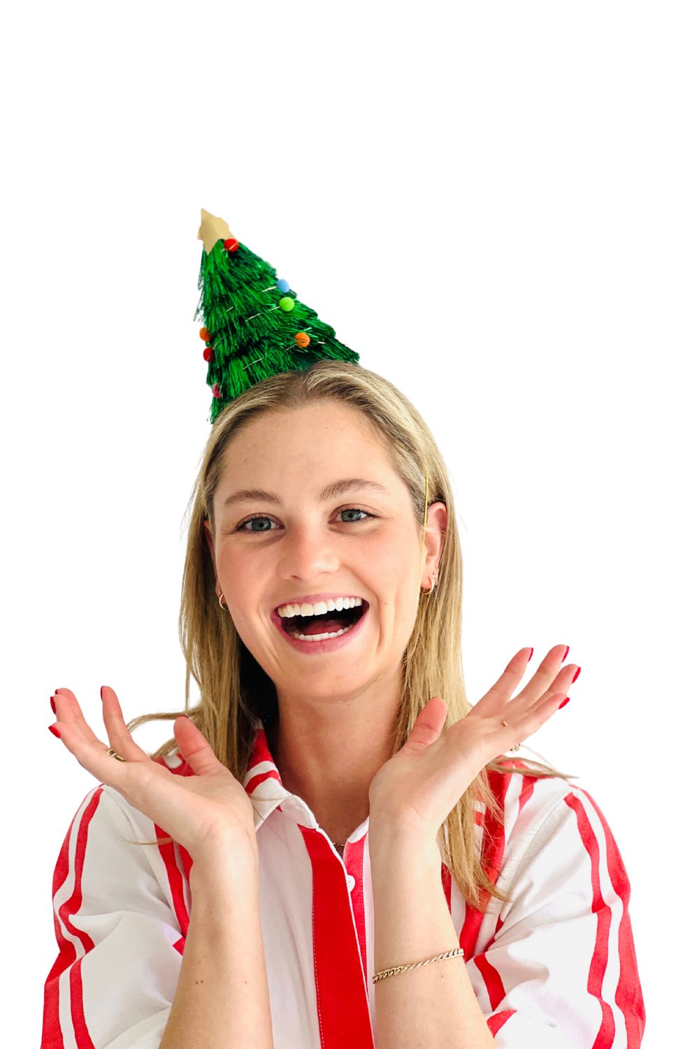 Tinsel Tree Party Hats (Pack of 6)
