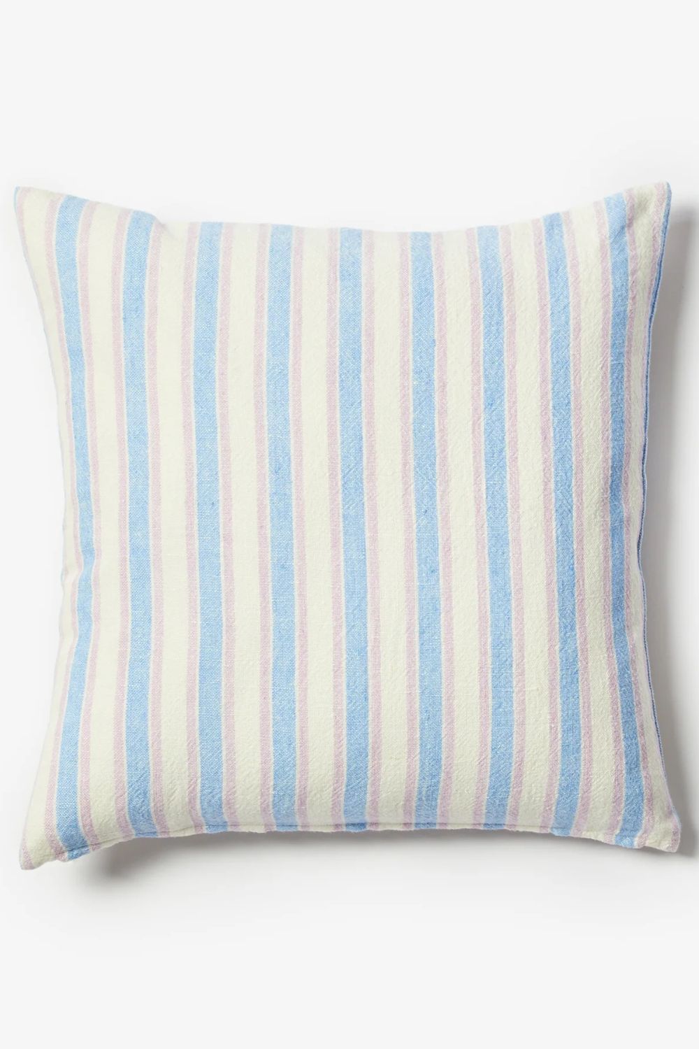 Linear Blue 50cm Linen Cushion