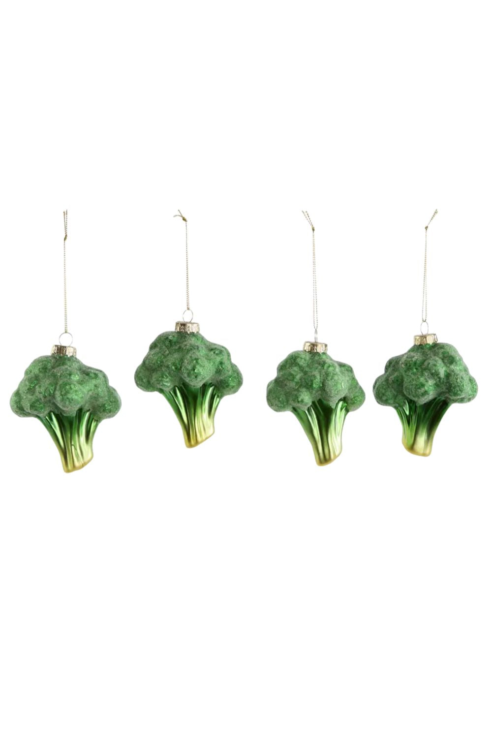 Sugared Brocolli Decorations - Set of 4