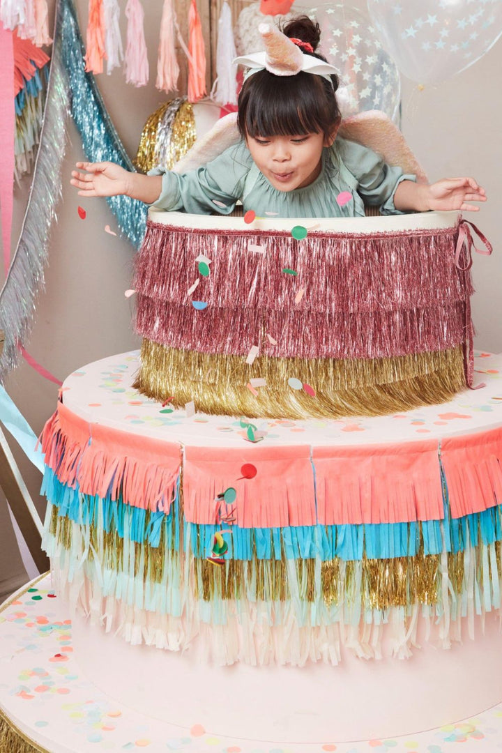 Pink Tinsel Fringe Garland