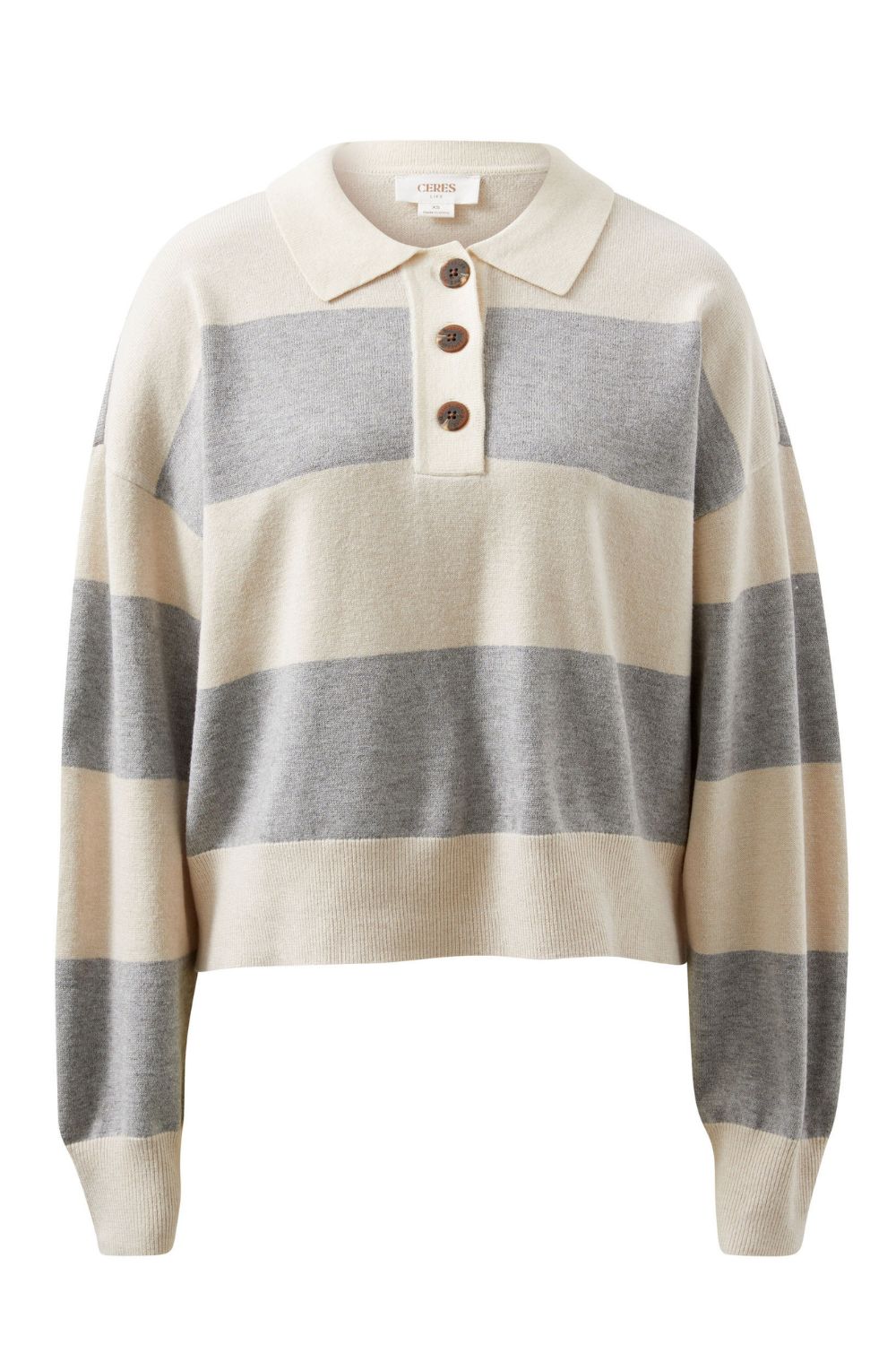 Soft Knit Rugby knit Grey Marle/Oatmeal