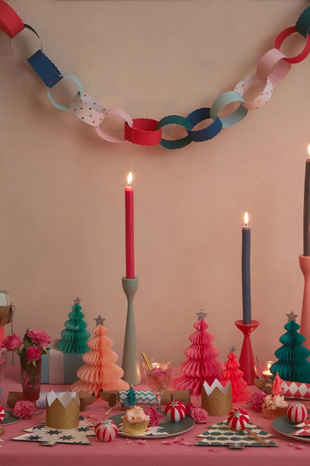 Rainbow Forest Honeycomb Decorations (pack of 10)
