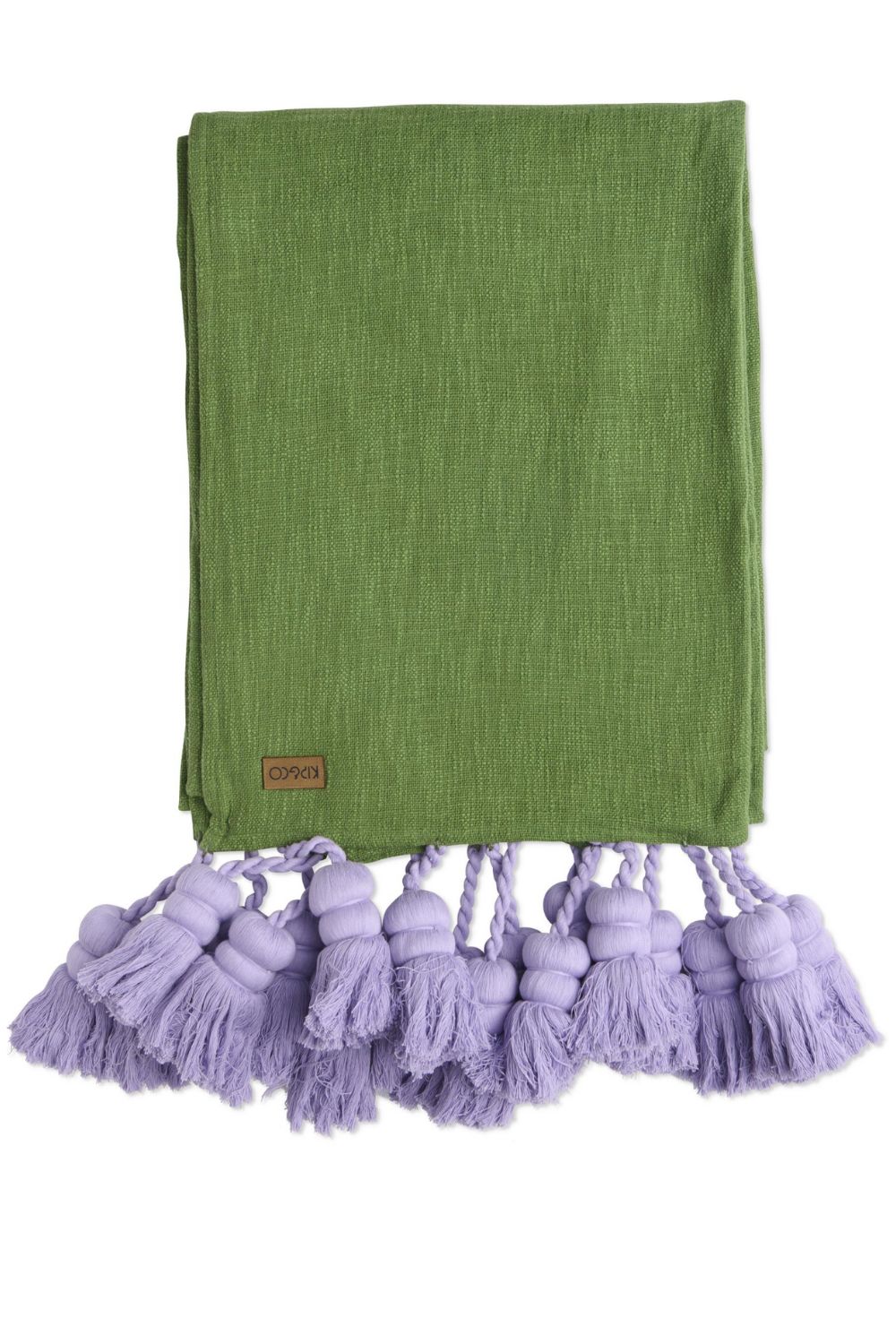 Green With Envy Tassel Throw One Size