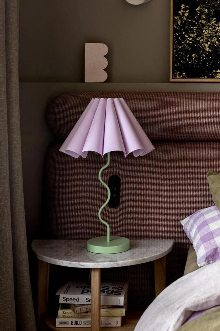 CORA TABLE LAMP - LILAC | PASTEL GREEN