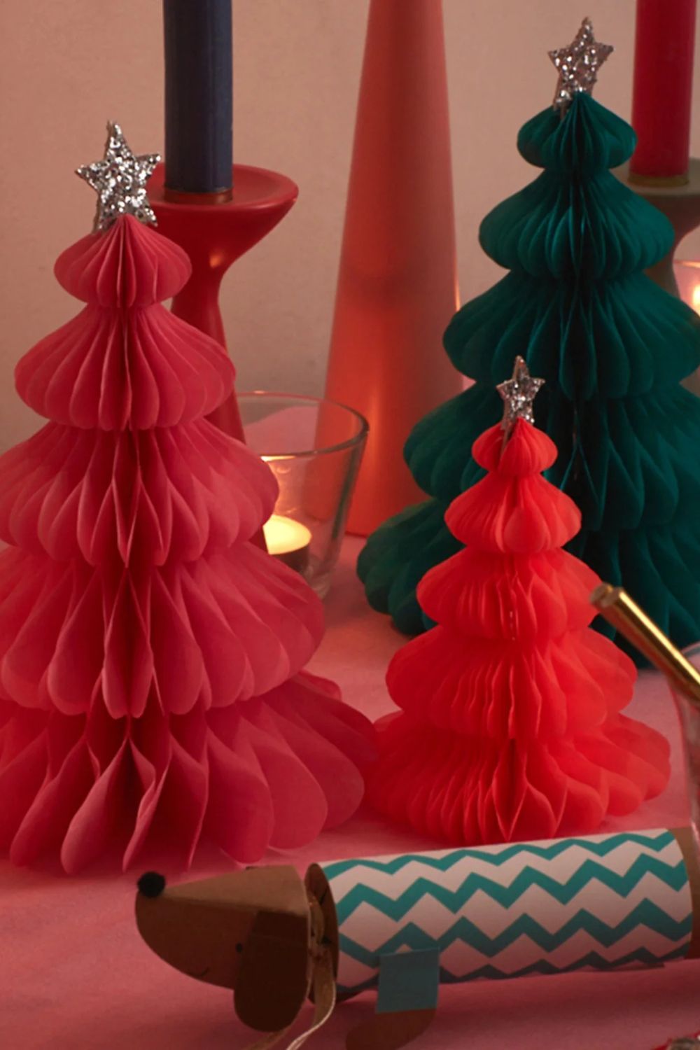 Rainbow Forest Honeycomb Decorations (pack of 10)