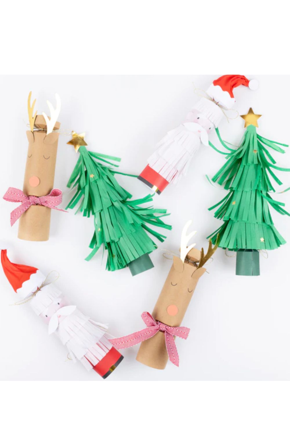Santa, Reindeer & Tree Crackers