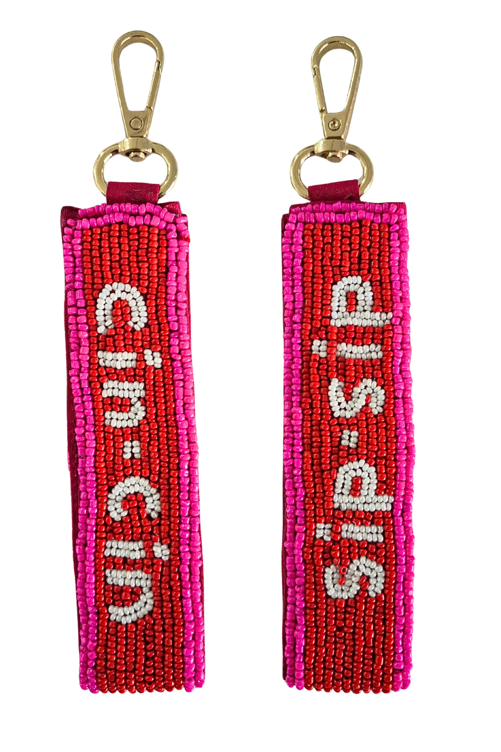 Cin Cin Sip Sip Beaded Key Chain