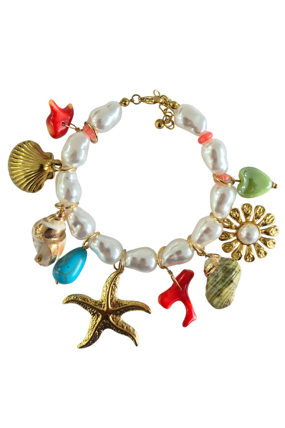 Pearl Charm Seaside Bracelet