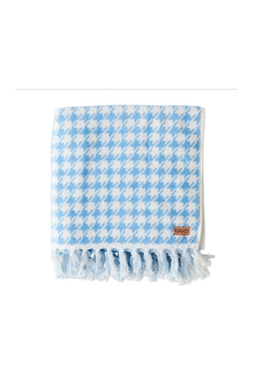 KIP & CO | Houndstooth Blue Bath Sheet