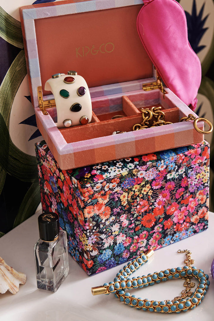 KIP & CO | Small Jewellery Box - Pansy Velvet