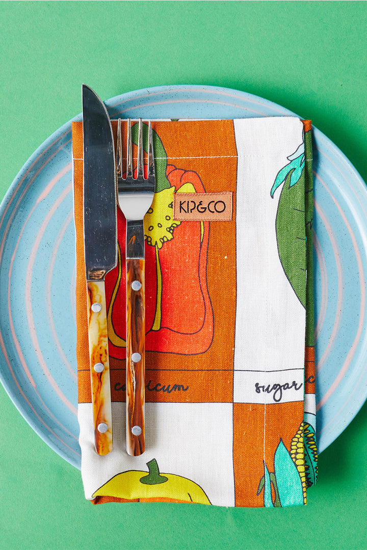 KIP & CO | Linen Napkin 4p - Vegie Box