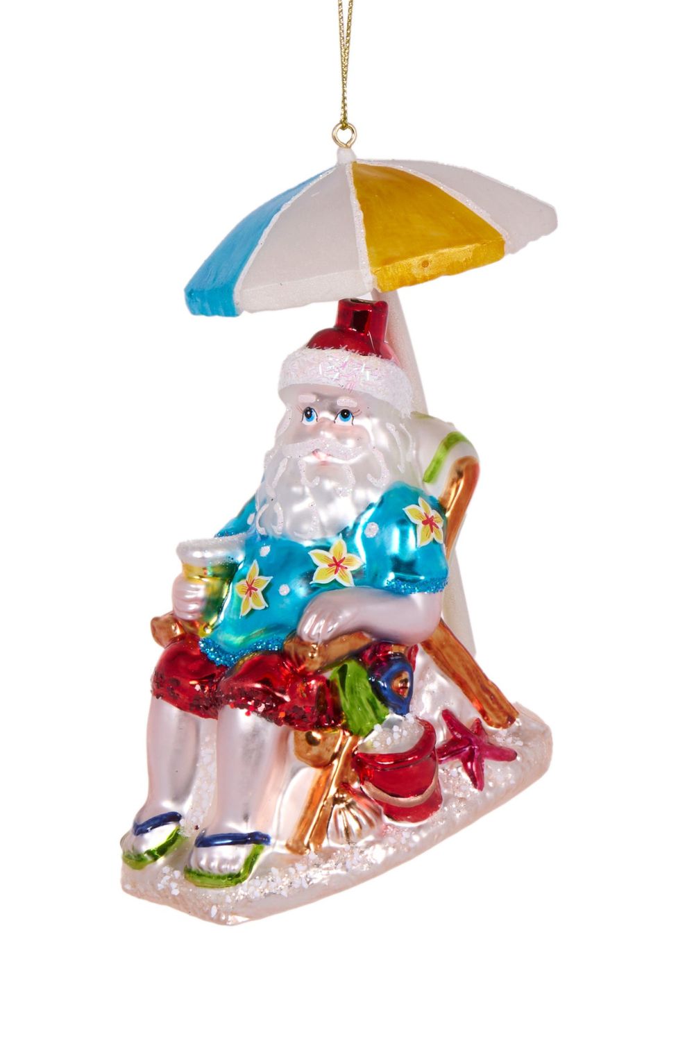 Retro Beach Santa