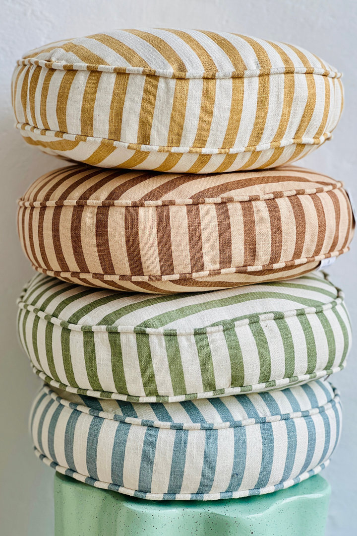MONTAUK ROUND COTTON CUSHION 40CM TERRA