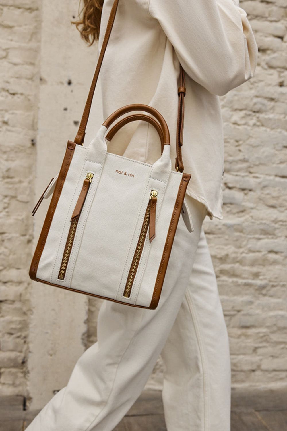 Nat & Nin - Mini Opera Canvas Cognac