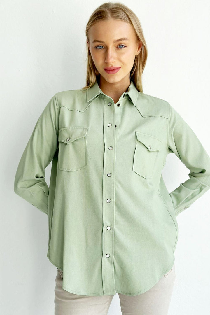 The Lady Rancher Classic Shirt - Olive