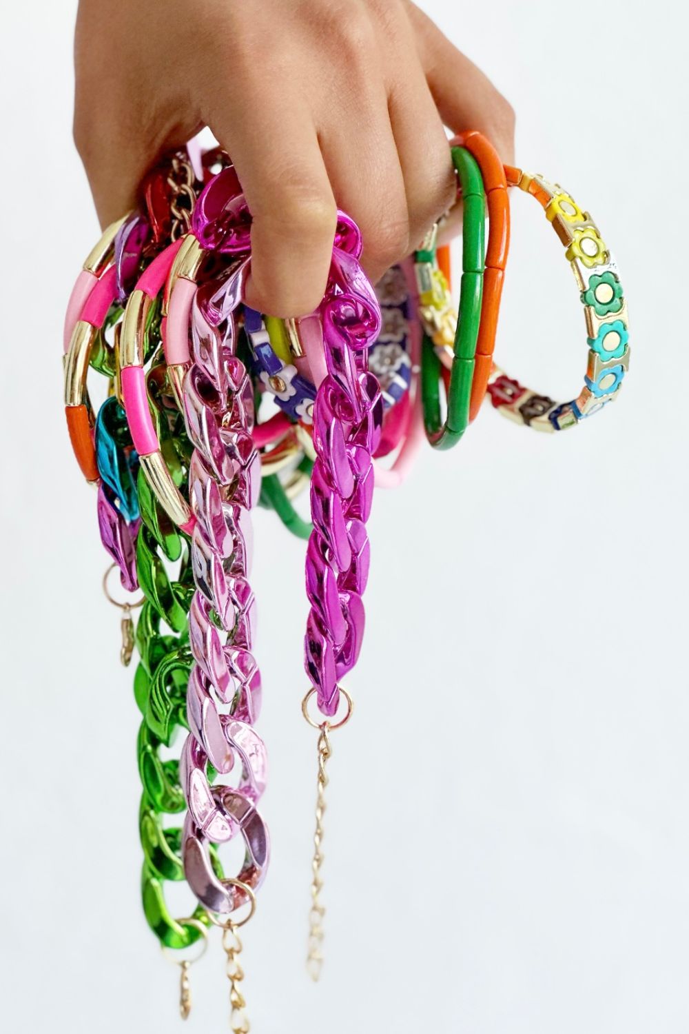 Tube Bracelet Solid - Orange