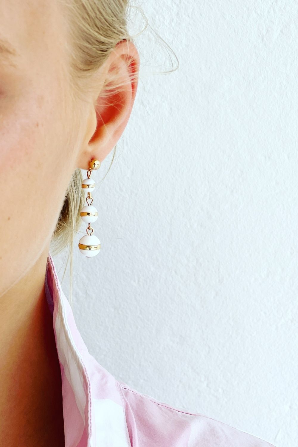 Snow Sphere Earrings