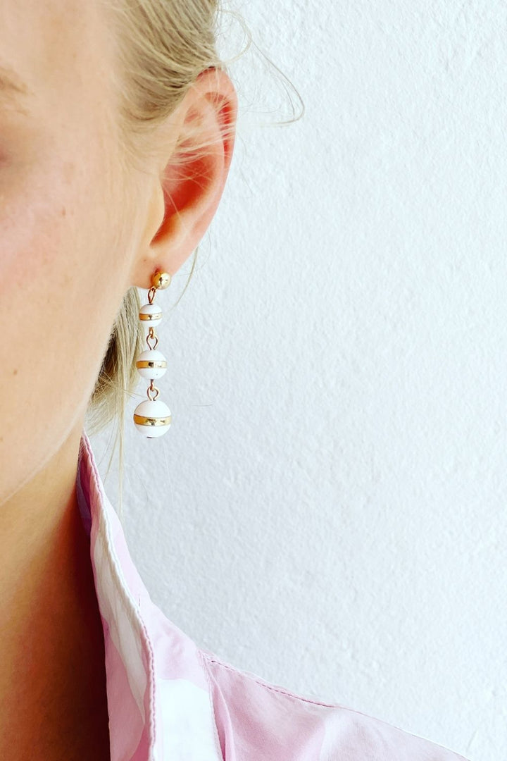 Snow Sphere Earrings
