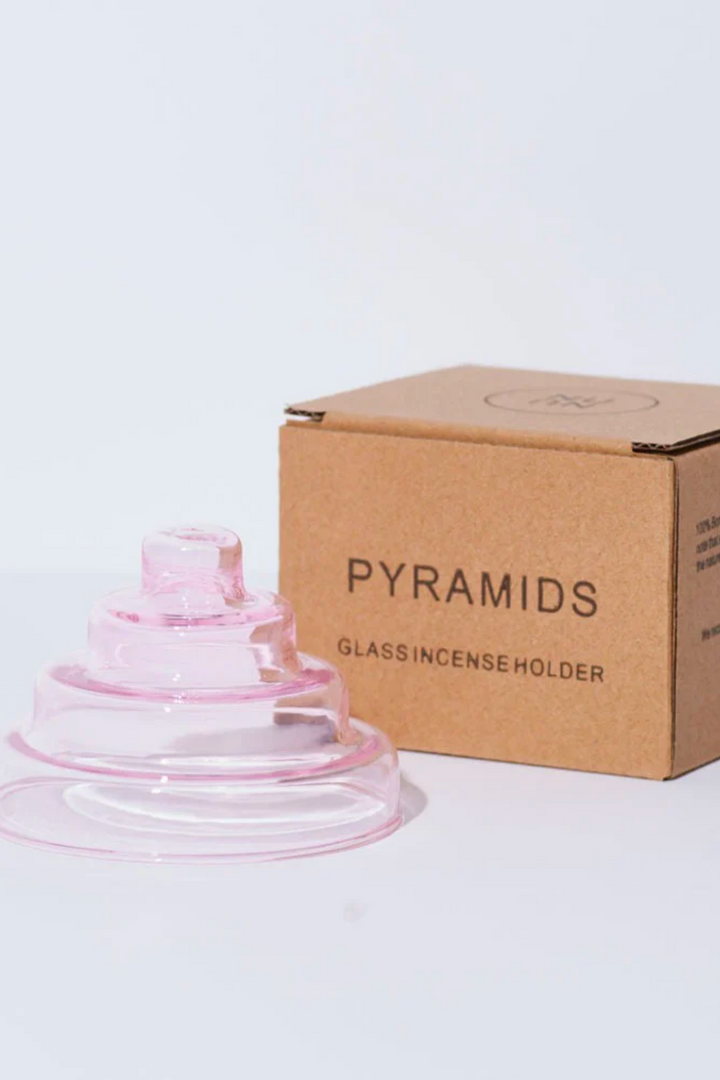 PYRAMIDS INCENSE HOLDER IN PINK