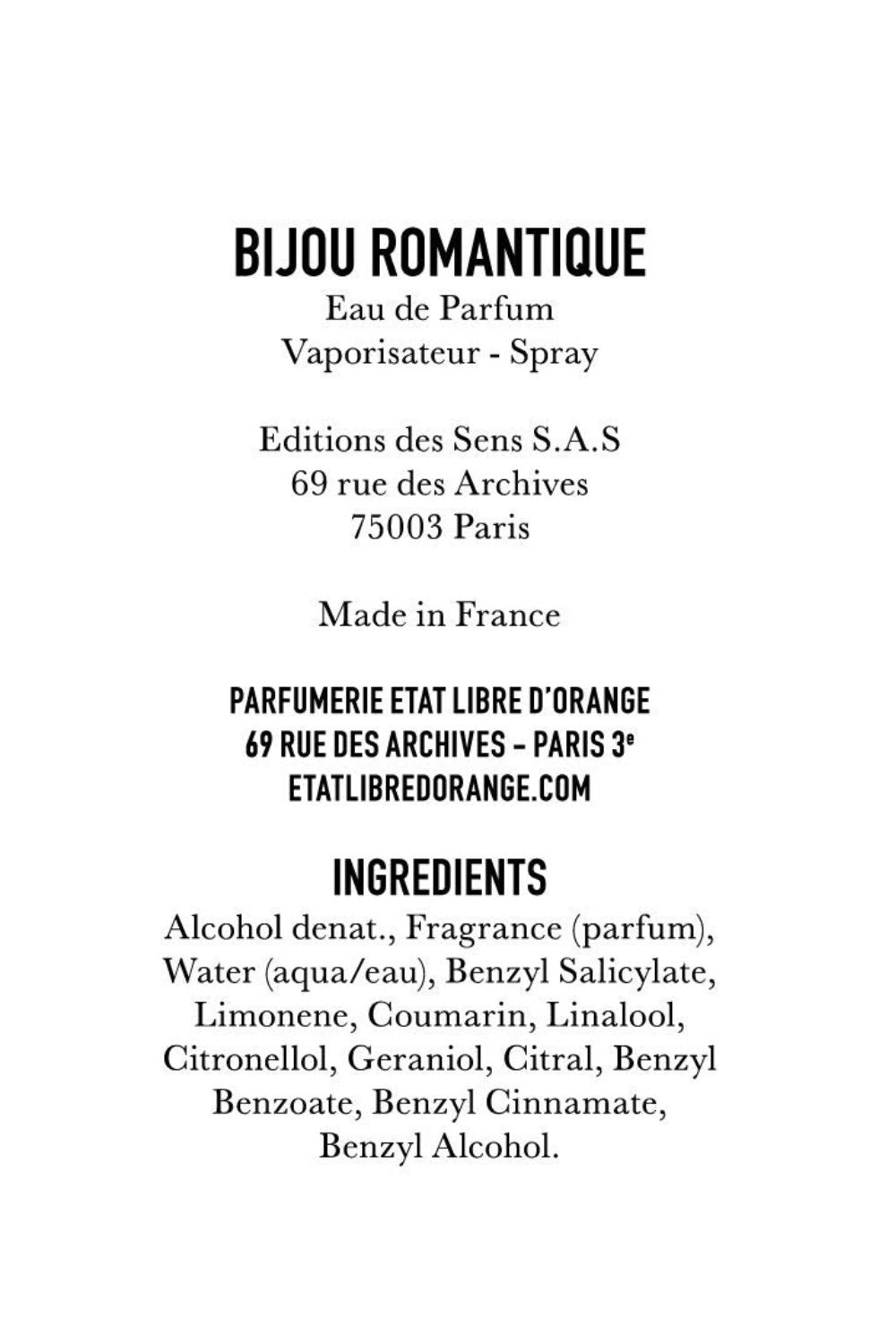 BIJOU ROMANTIQUE - PERFUM