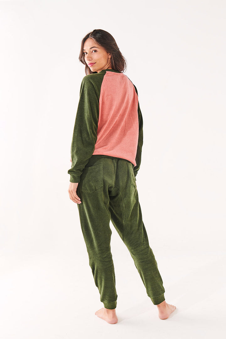 KIP & CO. KOMBU LOBSTER TERRY ADULT SWEATER - SIZE 8