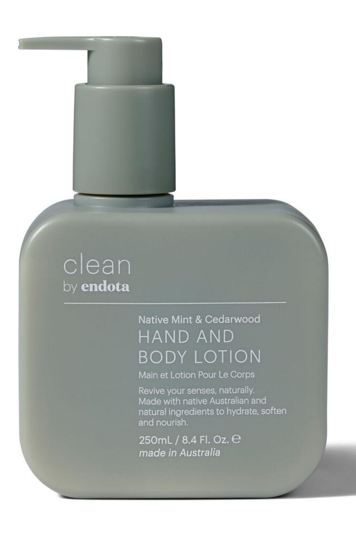 CLEAN by endota Native Mint & Cedarwood Hand & Body Lotion 250ml