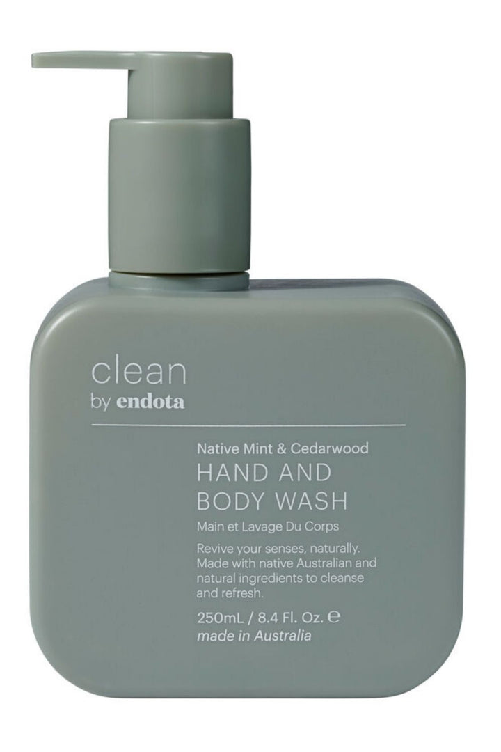 CLEAN by endota Native Mint & Cedarwood Hand & Body Wash 250ml