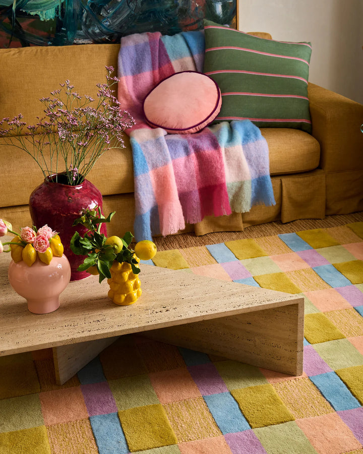 Candy Clouds Tartan Cosy Blanket