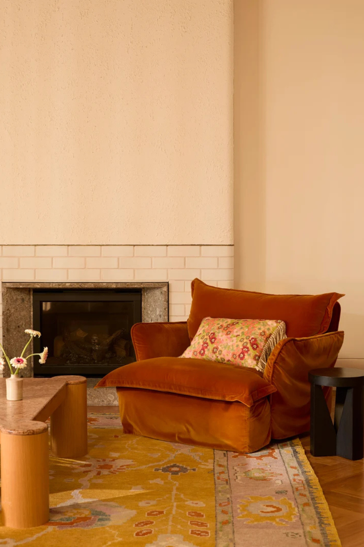 Primrose Sunset Linen Cushion