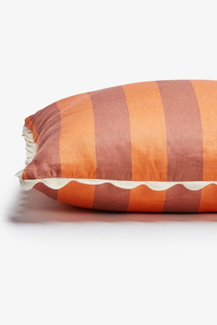 Bold Stripe Peach 60cm Cushion