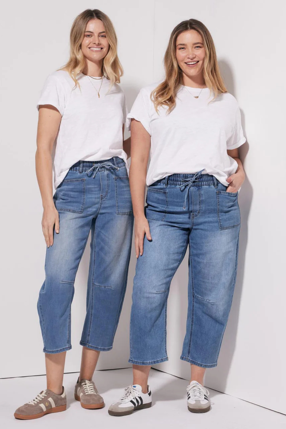 Leo Barrel Jeans - Blue Denim