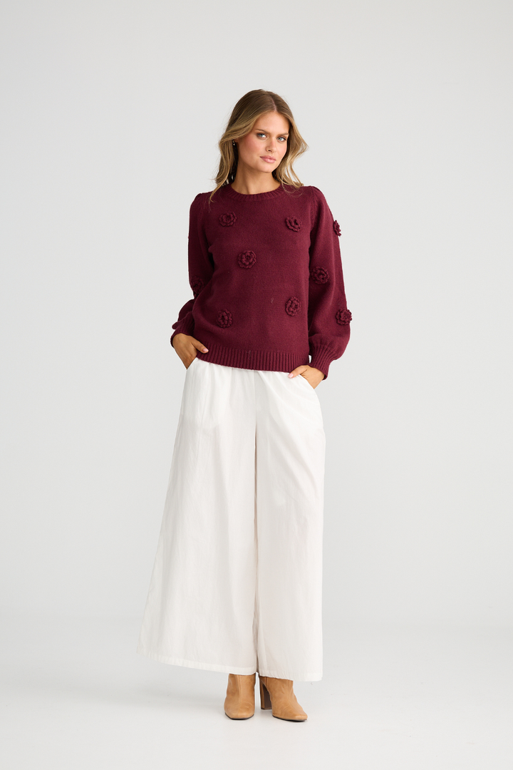 PETALS KNIT - BERRY