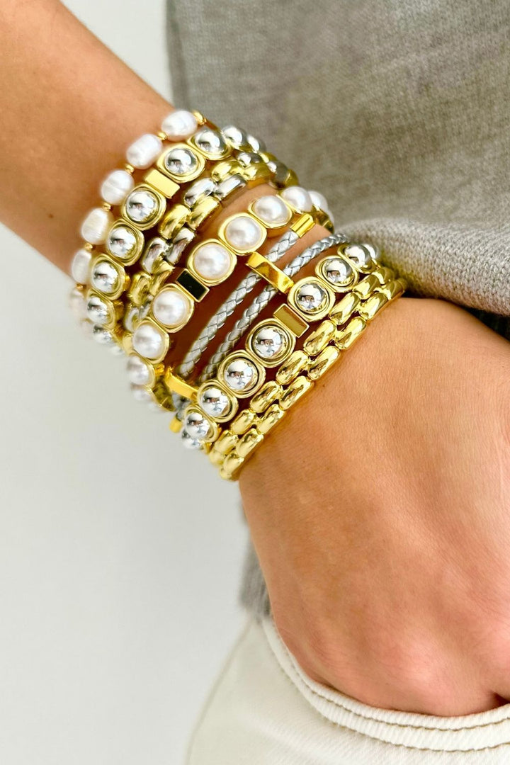 Stirling bracelet - Gold and Silver